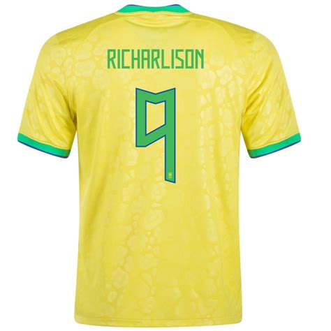 Maglia Nike Brazil Richarlison Home Giallo Dinamico Blu