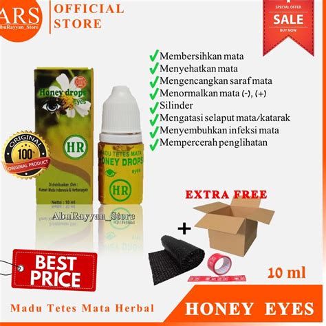 Jual Terbaik Honey Drops Eyes Tetes Mata Madu Obat Katarak Mata