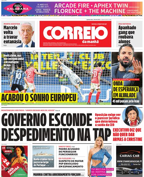 Correio Da Manh Abr Jornais E Revistas Sapo Pt Ltima