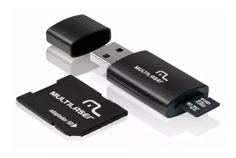 Cartão De Memoria Classe 10 Multilaser 32gb Kit Adaptador