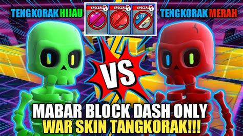 Ayo Kita Mabar Block Dash Only War Skin Tangkorak Hijau Vs Tangkorak