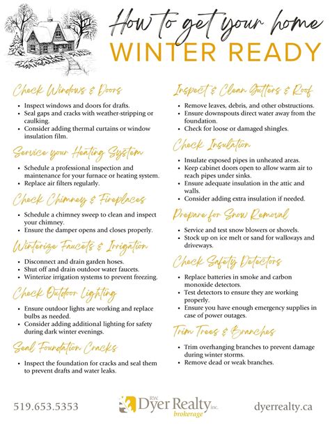 How To Get Your Home Winter Ready R W Dyer Realty Inc Brokerage