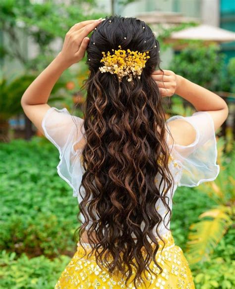 South Indian Bridal Hairstyles For Curly Hair