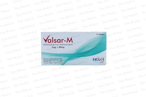 Valsar M Tablet Mg Time Medical