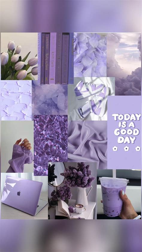 Aesthetic Purple Vibes Cute Desktop Wallpaper Cute