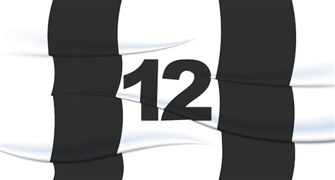 Premium Vector | White footballer's number on a football jersey 12 ...