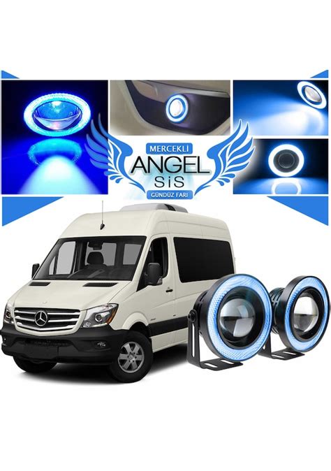 Mercedes Benz Sprinter Uyumlu Universal Mercekli Led Angel Sis Farı