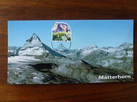 Maximumkarte Typisch Schweiz Matterhorn ET Ort 8 9 22 Acheter Sur Ricardo