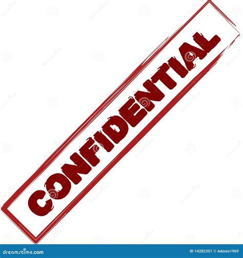 Confidential Stamp Stock Image Image 14282351