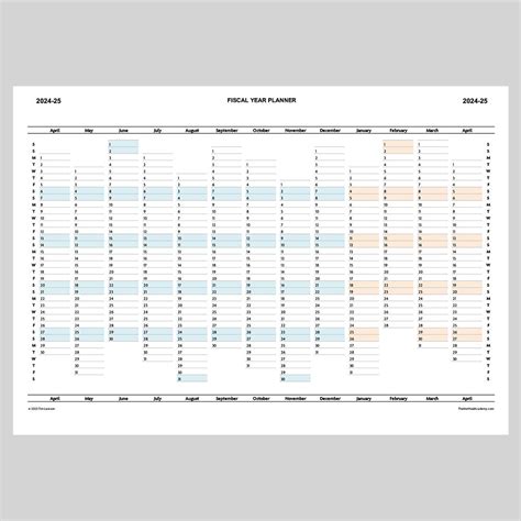 2024 25 Fiscal Year Calendar Josi Rozele