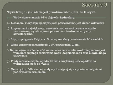 PPT Temat Powtórzenie wiadomości atmosfera i hydrosfera