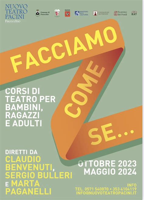 FACCIAMO COME SE CORSI DI TEATRO PER BAMBINI RAGAZZI ADULTI 23 24