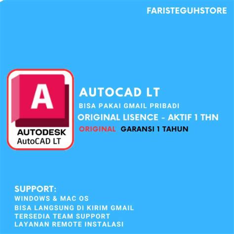 Jual Autodesk Autocad Lt 1 Year For Win Mac Bergaransi Di Seller