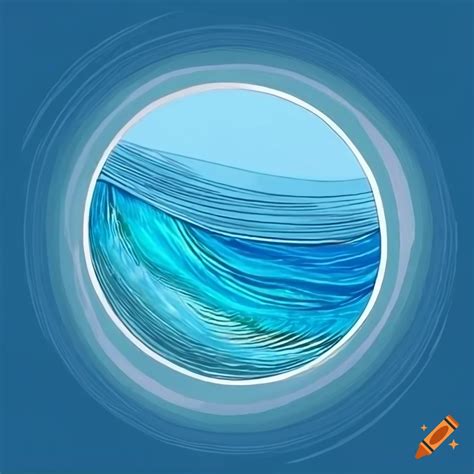 Ocean Wave Graphic Design On Craiyon