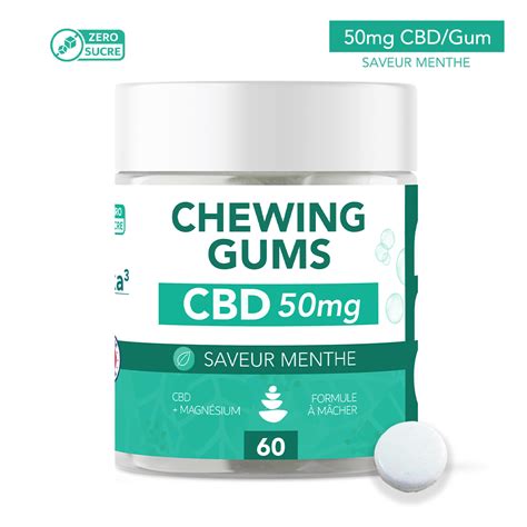 HEXAZEN Chewing Gums CBD 50mg Menthe FlorFactory