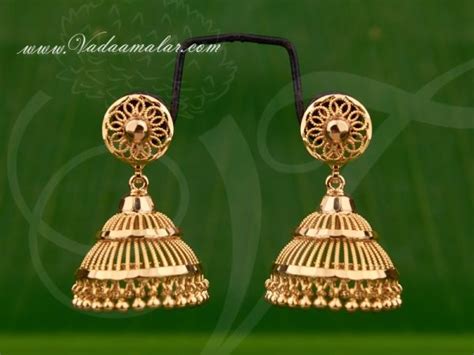 Micro Gold Plated Jhumki Jhumka Earrings Buy Online