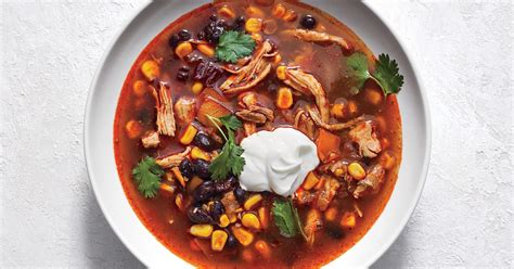 Slow Cooker Tex Mex Chicken And Black Bean Soup Recipe Cooking Light Myrecipes