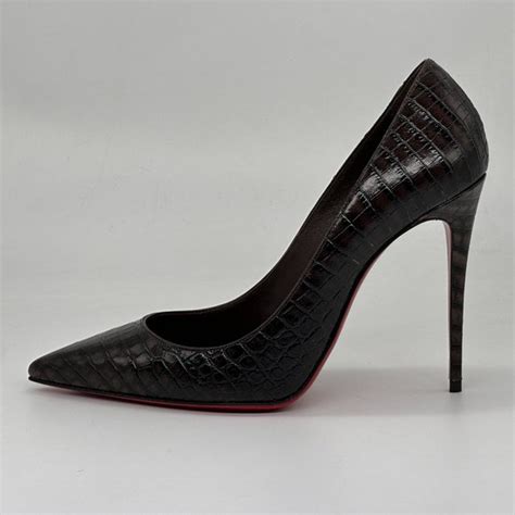 Christian Louboutin Shoes Christian Louboutin Kate 0 Crock Calf Ali Leather Heels Pumps