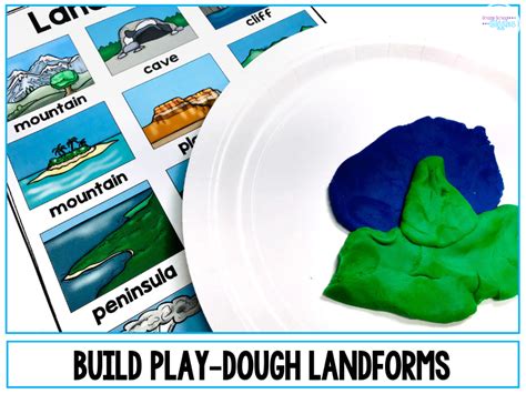 Build Play Dough Landforms - Grade School Giggles