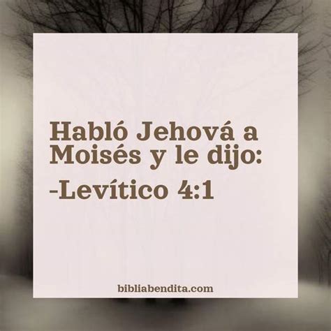 Explicación Levítico 4 1 Habló Jehová a Moisés y le dijo