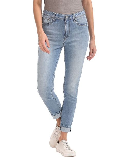 Buy Aeropostale High Waist Stone Wash Jeans