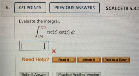 Solved 0 1 POINTS PREVIOUS ANSWERS SCALCET8 5 2 037 Chegg