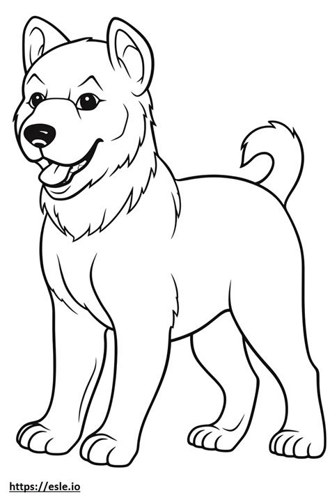 Brazilian Terrier Kawaii Coloring Page