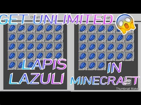 Get Unlimited Lapis Lazuli In Minecraft Pe And Pc Working Youtube