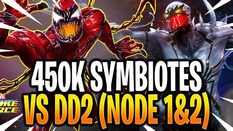 New 450k Symbiotes Vs Dd2 Node 1and2 Marvel Strike Force Msf