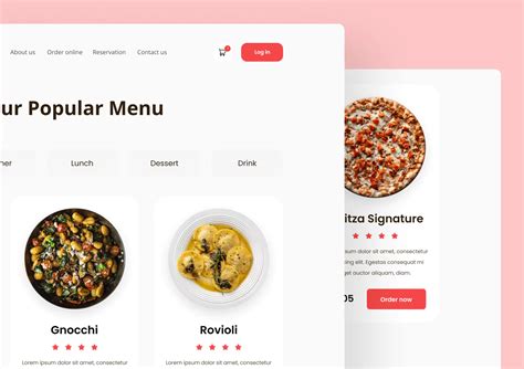 Restaurant Website Template For React Web App By Dhiwise