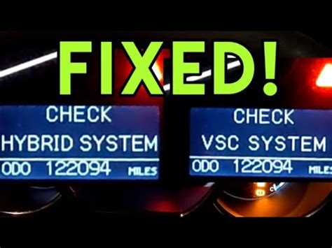 How To Reset Check Hybrid System Lexus Rx400h Quick Fix Car News Box