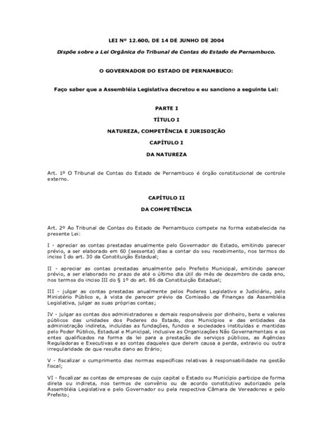 Preench Vel Dispon Vel Dispe Sobre A Lei Orgnica Do Tribunal De Contas