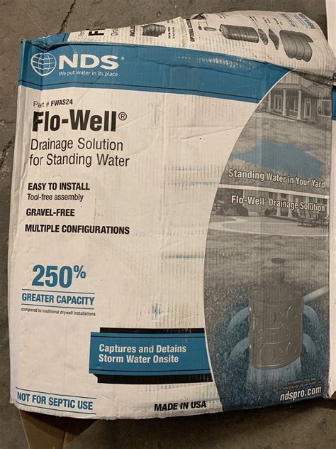 Nds 50 Gal Flo Stormwater Dry Well System Kit Fwas24 Ebay