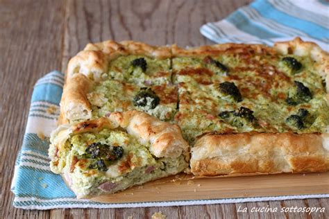 Torta Salata Con Broccoli E Ricotta Facilissima La Cucina Sottosopra