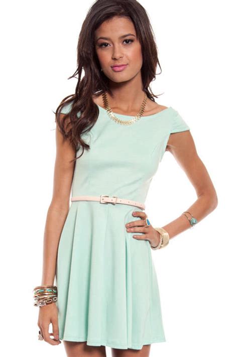 Pretty Penny Dress In Mint 38 Tobi Us