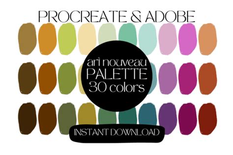 Procreate Color Palette Dusty Rose Graphic By Chubby Design · Creative