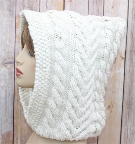 Knitting Pattern Womens Snood Neck Warmer Pattern Ladies Etsy