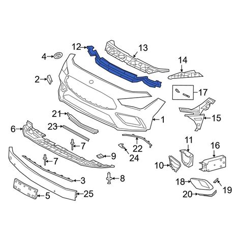 Mercedes Benz Oe Front Bumper Cover Support Rail