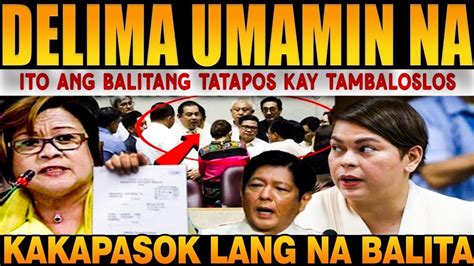 Paktay Na Mga D1lawan Nagulantang Sa Pasab0g Ni VPSARA DELIMA Di