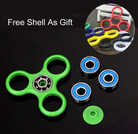 In Stock Tri Spinner Fidget Toy Plastic EDC Hand Spinner For Autism And