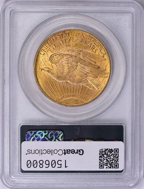 Saint Gaudens Gold Double Eagle Pcgs Ms Cac Green Ogh Item