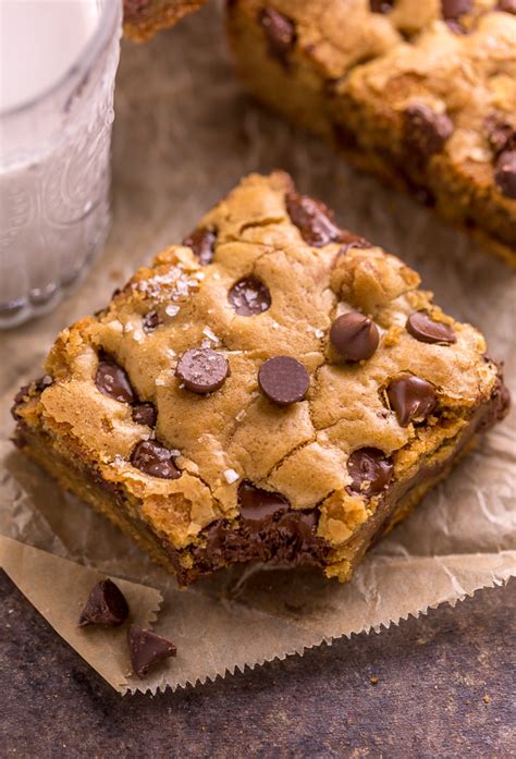 Easy Chocolate Chip Cookie Bars Baker By Nature