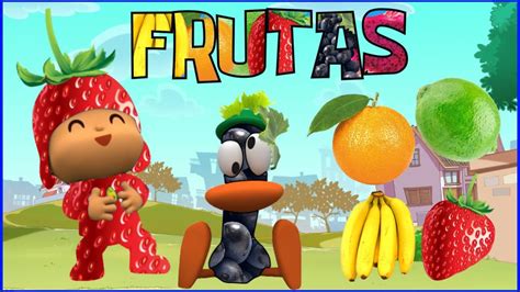 POCOYO CONHECENDO AS FRUTAS E APRENDENDO AS CORES DESENHO ANIMADO