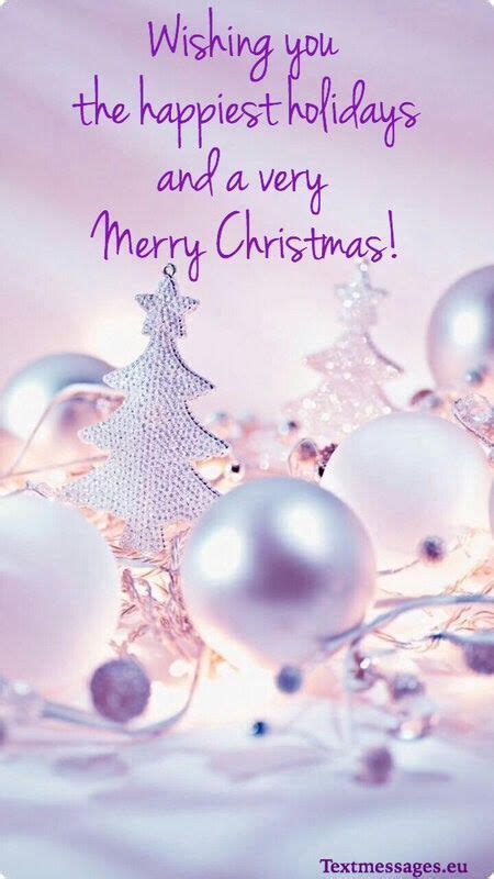 A Christmas Card With Pearls And Ornaments On The Bottom In Purple