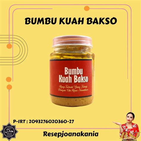 Jual Bumbu Kuah Bakso RSJ 200gr Bumbu Racik Instant Halal Siap