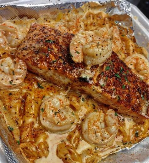 Salmon And Shrimp Alfredo Recipe Quickrecipes