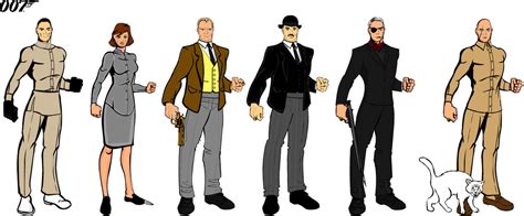 James Bond villains (60s) by CaptainDutch on DeviantArt