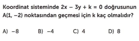 8 Sınıf Doğrusal Denklemler Test Çöz Çözümlü Sorular Lgs Matematik