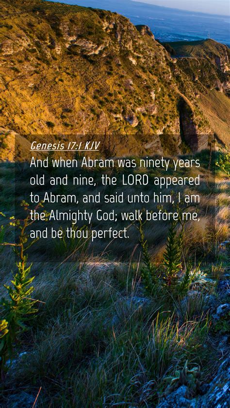 Genesis 171 Kjv Mobile Phone Wallpaper And When Abram Was Ninety