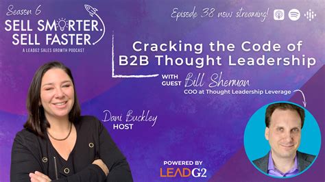 Cracking The Code Of B B Thought Leadership With Bill Sherman